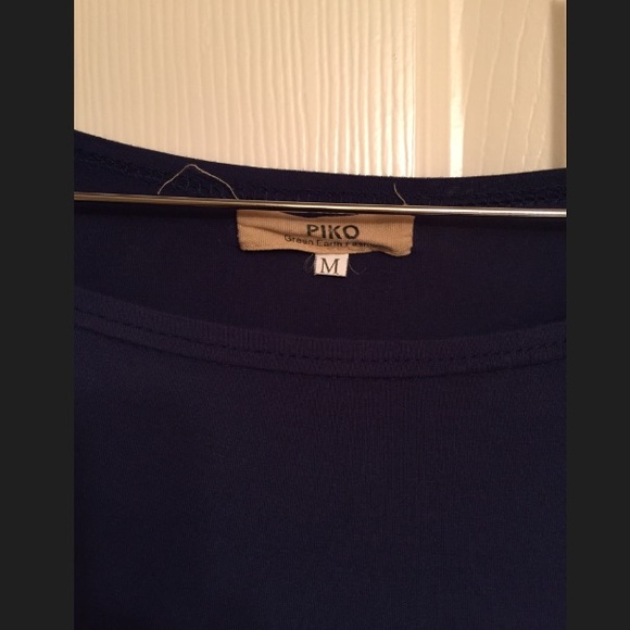 Piko 1988 Navy Blue Long Sleeve Tunic Dress M - Picture 4 of 5